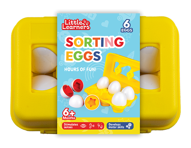 Little Learners Matching Eggs 6pk